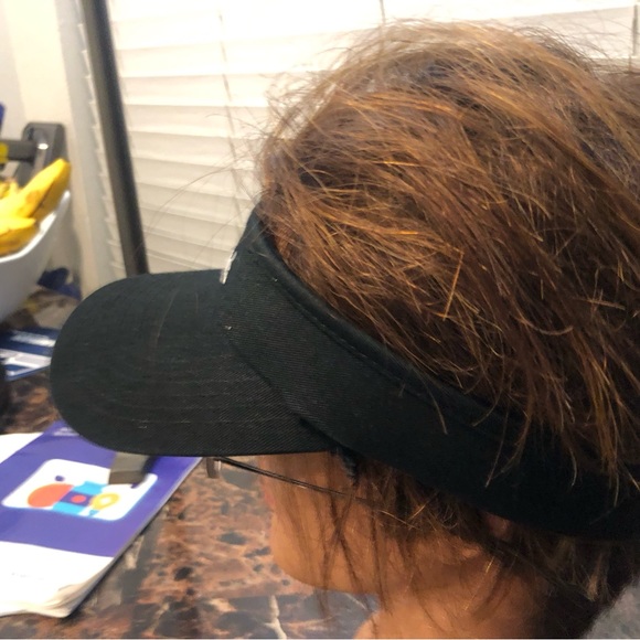 Adidas Women's Fit Aeroready Visor Black One Size Fits All - Picture 2 of 11